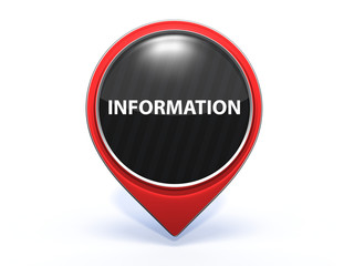 information pointer icon on white background