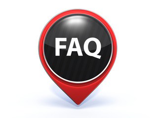 faq pointer icon on white background
