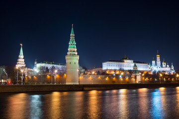 Fototapeta premium Kremlin at night