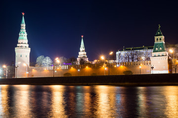 Obraz premium Kremlin at night