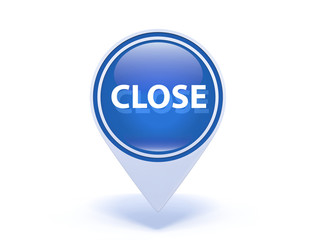 close pointer icon on white background