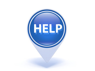 help pointer icon on white background