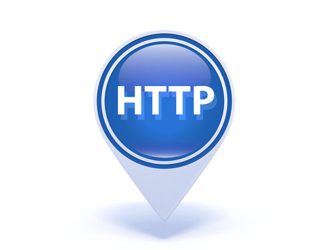 http pointer icon on white background