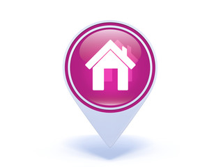 home pointer icon on white background