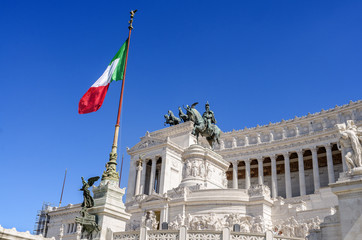 Fototapeta na wymiar Roma, Altare della Patria o Vittoriano, monumento nazionale