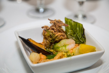Calamari in Seafood Appetizer