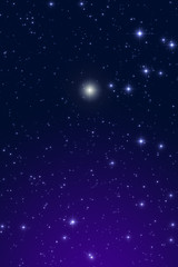 Fototapeta na wymiar Cristmas star on a dark sky.