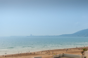 Fototapeta na wymiar View of Agadir coastline