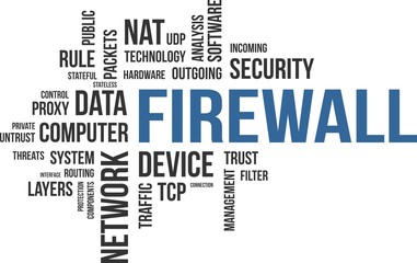 word cloud - firewall