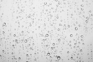 Rainy drop on the mirror - Stock Image