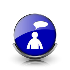 Comments icon - man with bubble