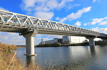 Myakininskiy (Mitinskiy) Metro bridge in Moscow