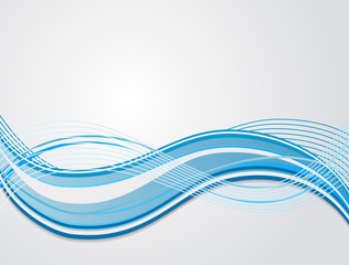 wave abstract background white