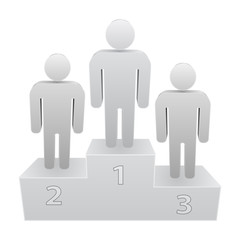 winner person on podium