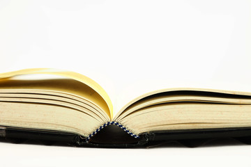 open book in vintage light tone color