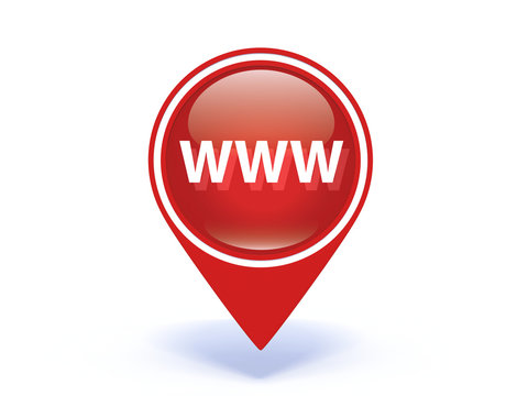 www pointer icon on white background