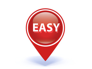easy pointer icon on white background