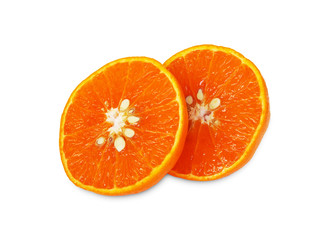 orange on white