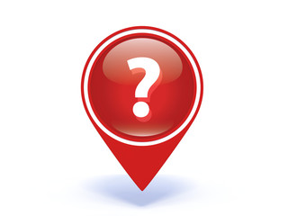 information pointer icon on white background