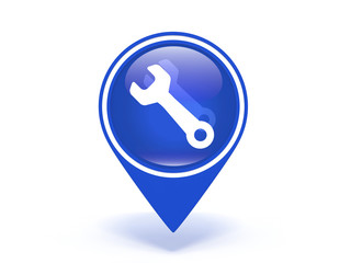 tools pointer icon on white background