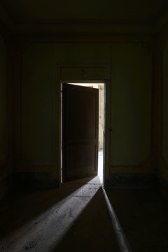 old dark door