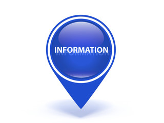 information pointer icon on white background