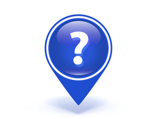 information pointer icon on white background