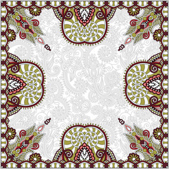 invitation card with neat ethnic background, royal ornamental de