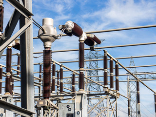 Part of high-voltage substation