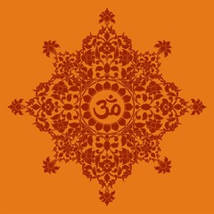 aum syllable, paisley design ,Hinduism, India