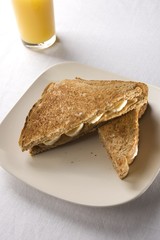 Peanut Butter and Banana Sandwich