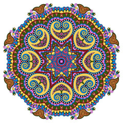 mandala, circle decorative spiritual indian symbol of lotus flow