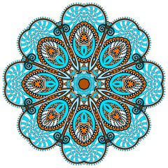 mandala, circle decorative spiritual indian symbol of lotus flow