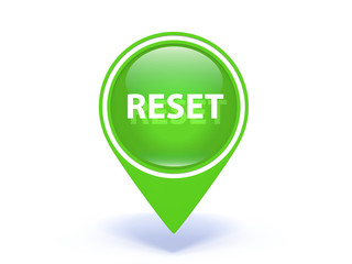 reset pointer icon on white background