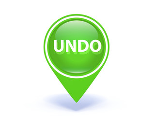 undo pointer icon on white background