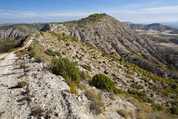 Fototapeta na wymiar Cerros del Rincón en La Alcarria