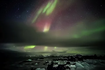 Schilderijen op glas Northern Lights - Arctic landscape © Incredible Arctic