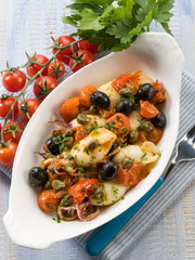 squid with tomatoes olives and capers