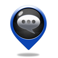 forum pointer icon on white background