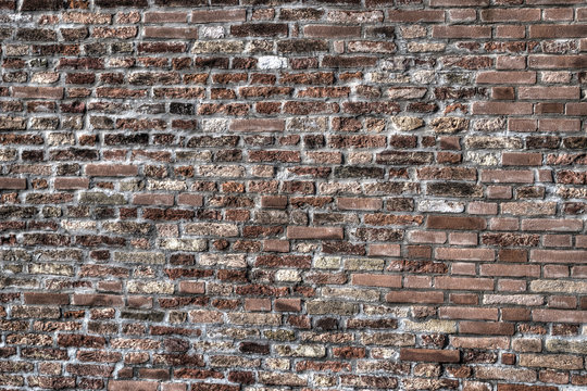 old brick wall in hdr tone mapping