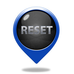 reset pointer icon on white background