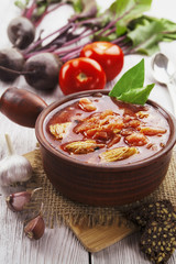 Borsh. Russian traditional dish