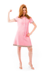 model isolated on white