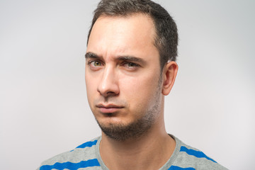 Fototapeta premium Portrait of a sad man