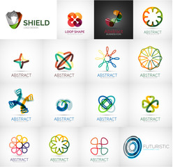 Abstract company logo vector collection