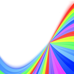 Merry colorful childish birthday rainbow background