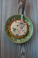 Cake with banana cream