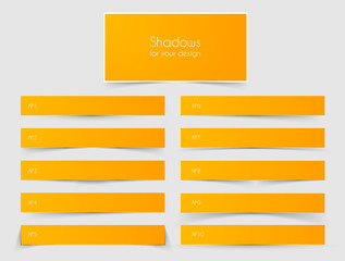 Paper with Shadows  set