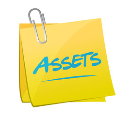 assets post memo illustration design