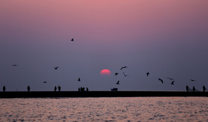 Sunrise at Kuakata, Bangladesh